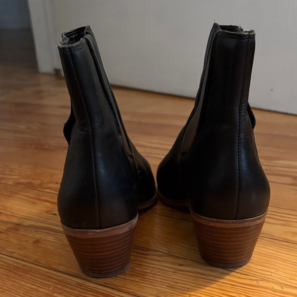 Sole Society Black Leather Ankle Booties - Picture 3 of 4